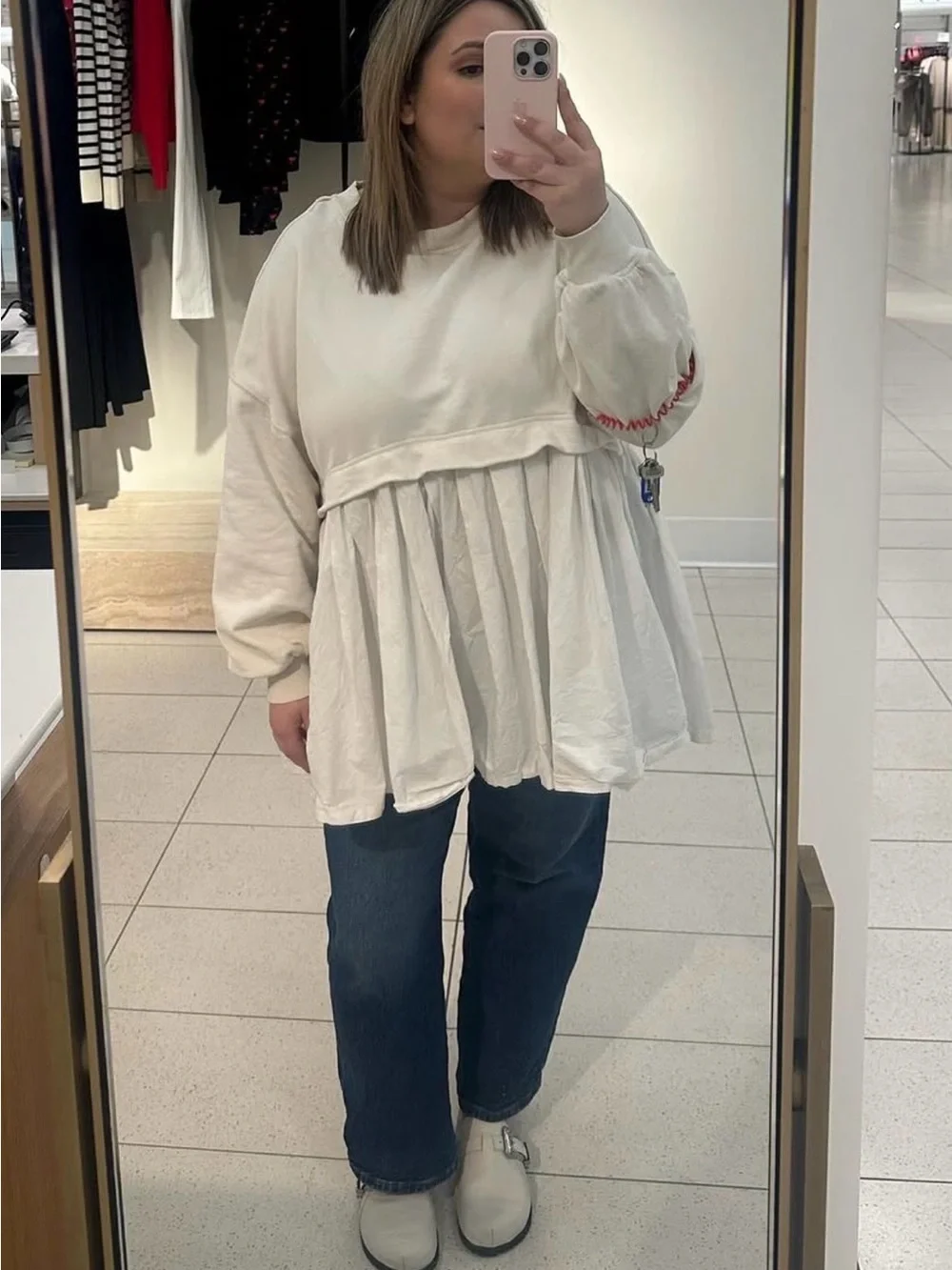 Free People Eleanor Layered Sweatshirt